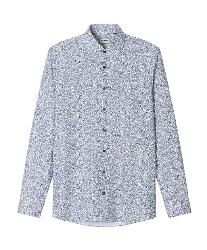 Overhemd lange mouw blauw