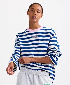 Dames longsleeve blauw