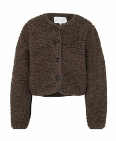 Dames jas bruin