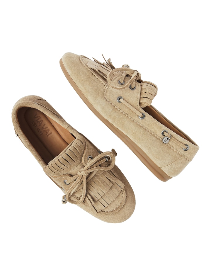 Dames mocassins June Loua beige