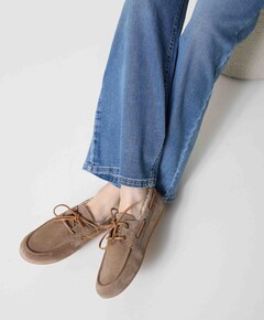 dames loafers beige