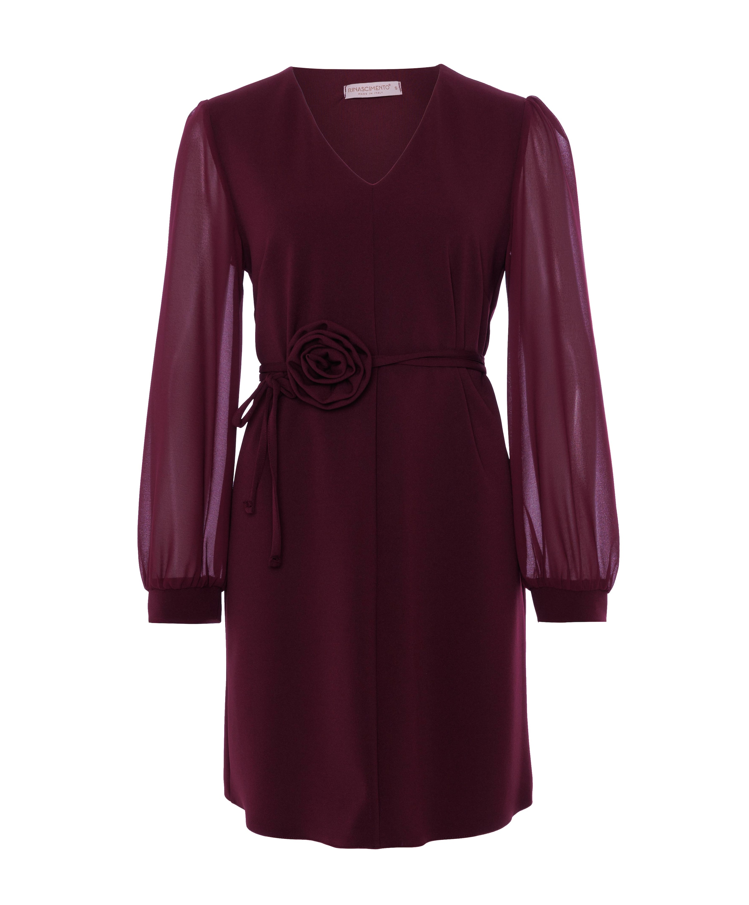 Dames jurk bordeaux