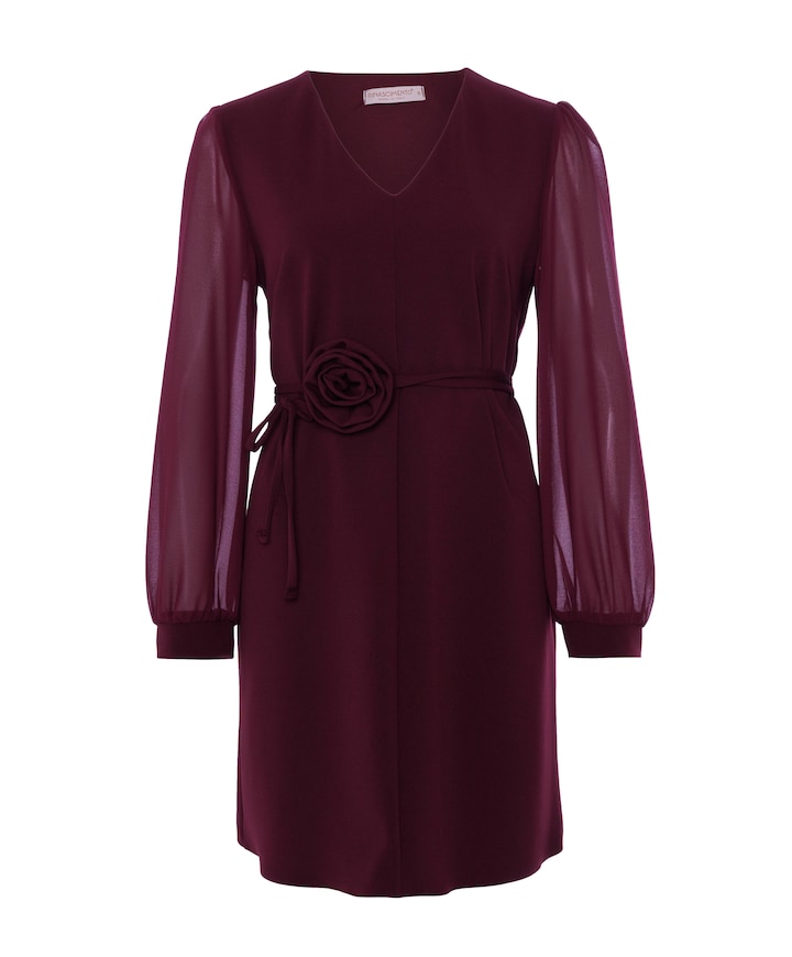 Dames jurk bordeaux