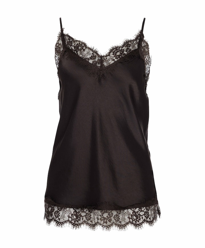 Dames top bruin