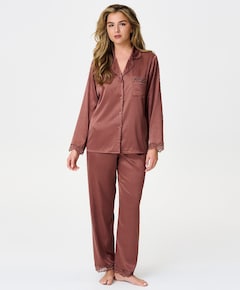 Dames pyjamaset bruin