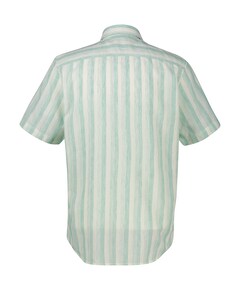 Heren overhemd korte mouw groen