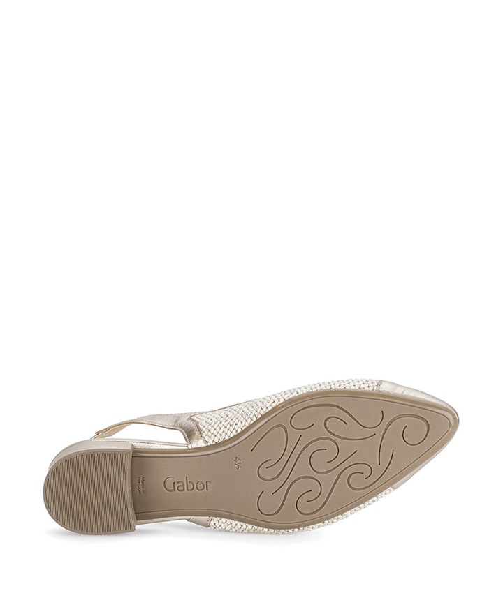 dames slingbacks goud