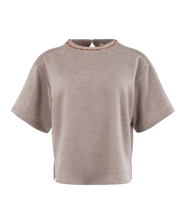 Dames T-shirt beige