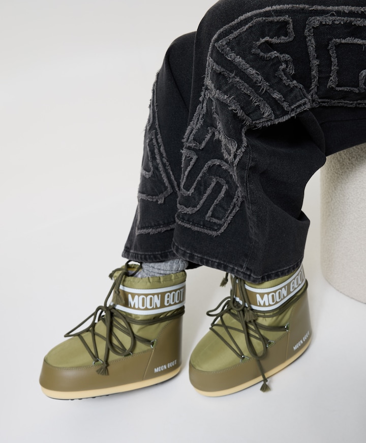 MB ICON LOW NYLON dames boots groen