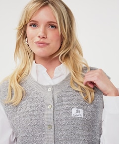 Dames gilet grijs