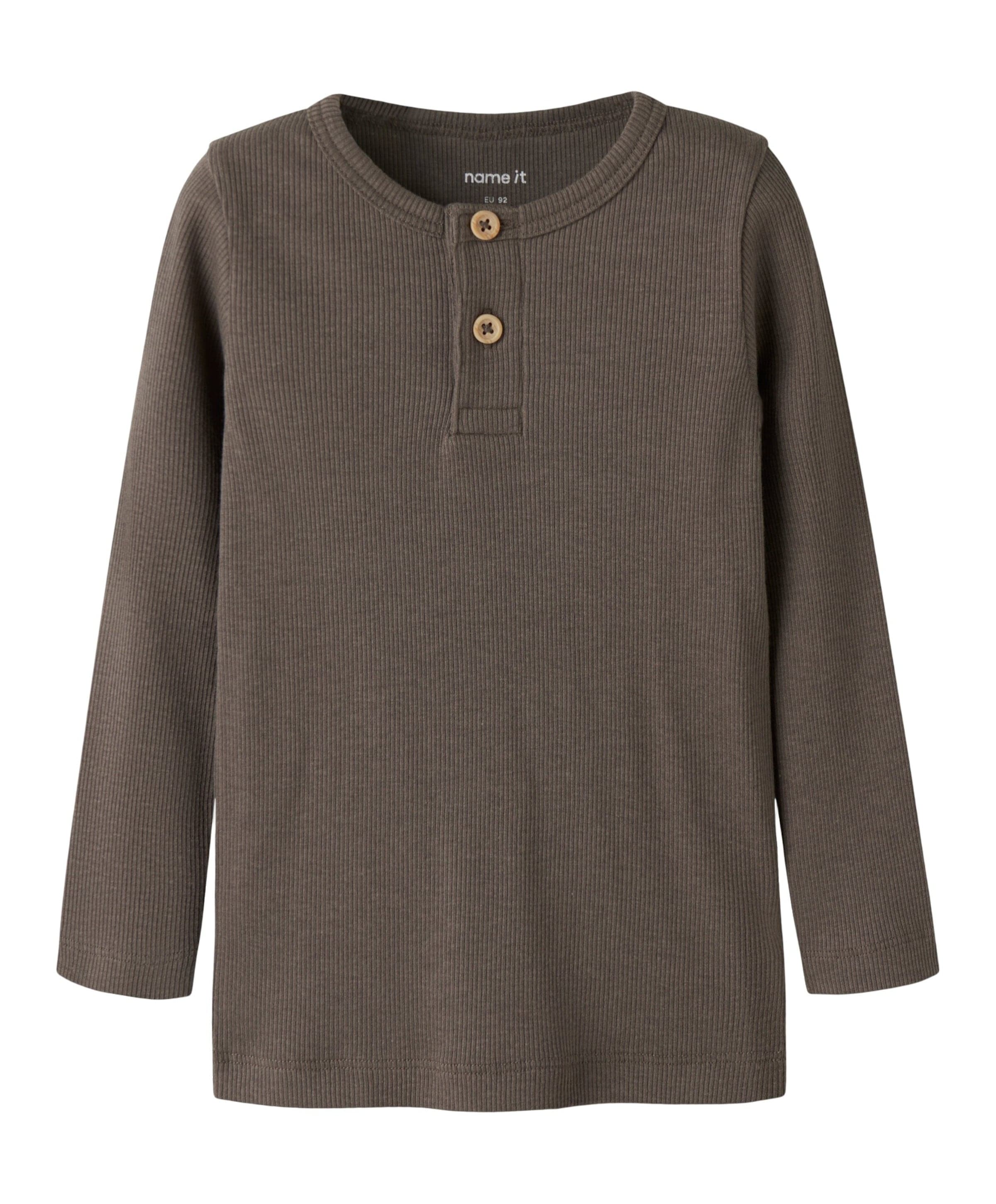 Jongens longsleeve bruin
