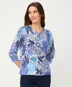 Dames longsleeve blauw