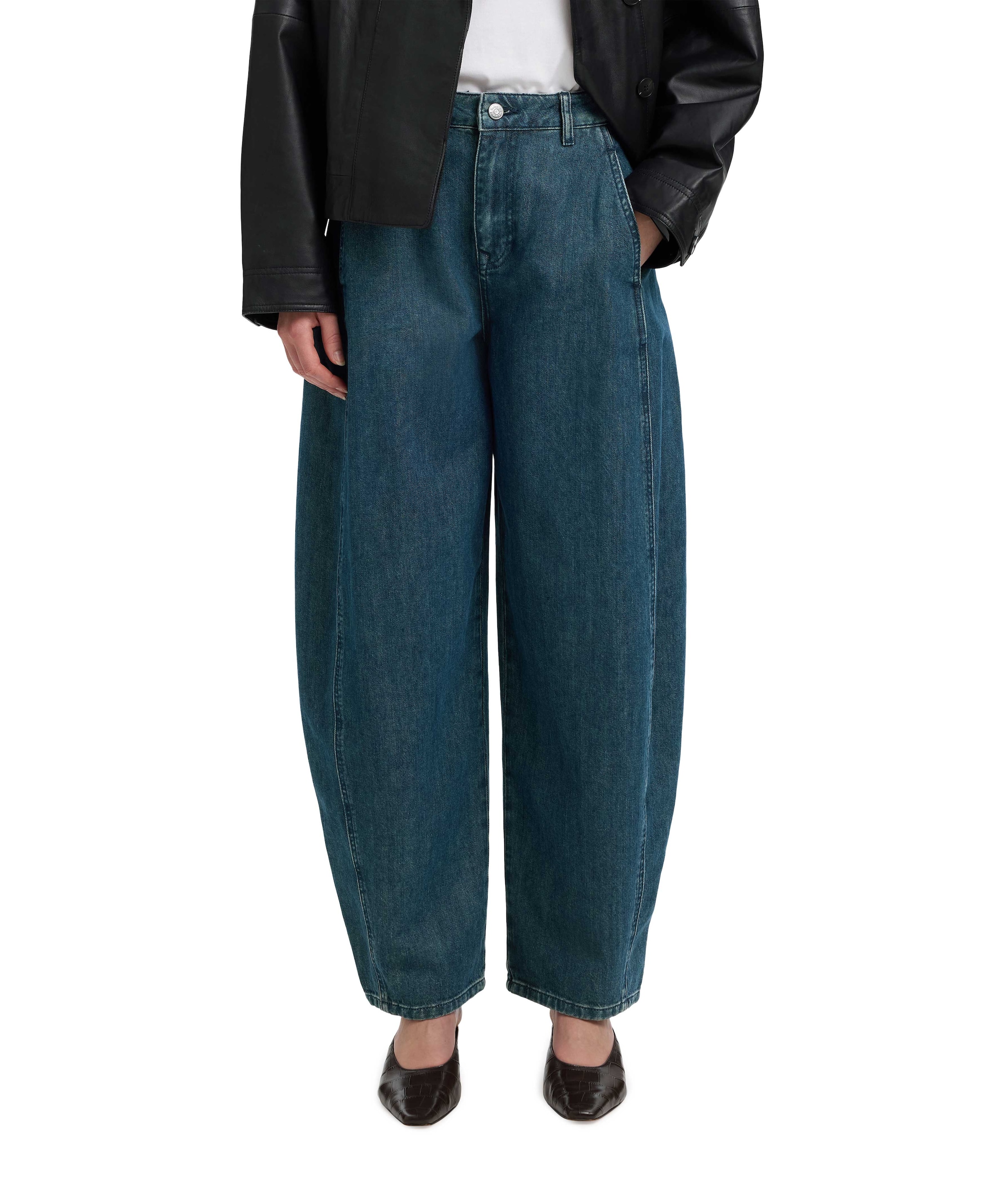 SLWBARREL RELAXED BELLA dames jeans blauw