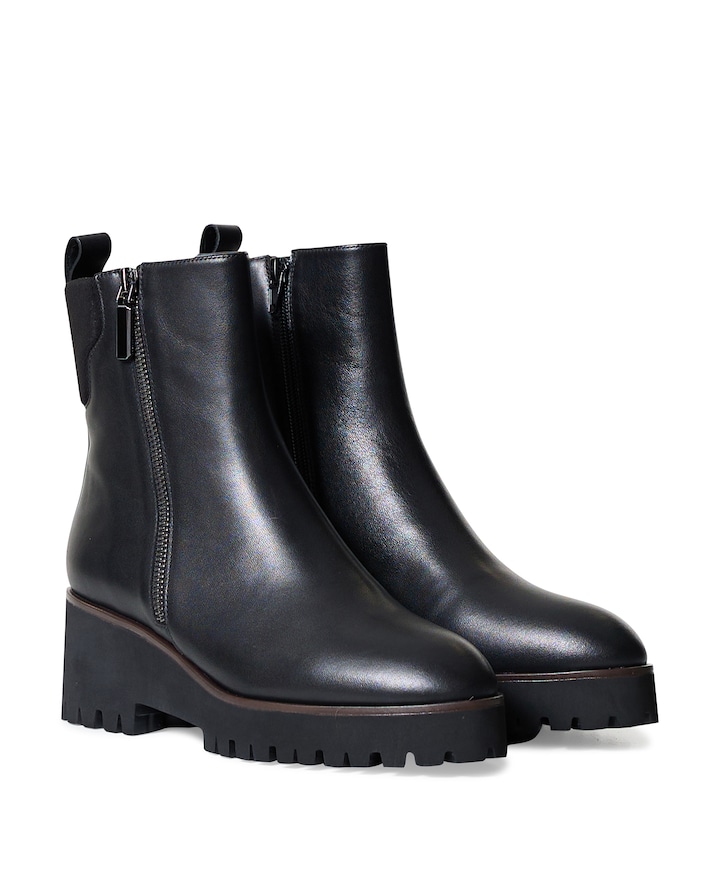 Cassandra dames enkellaarzen zwart