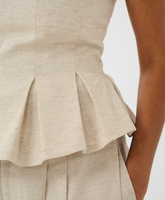 Dames top beige