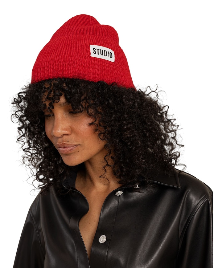 Dames muts rood