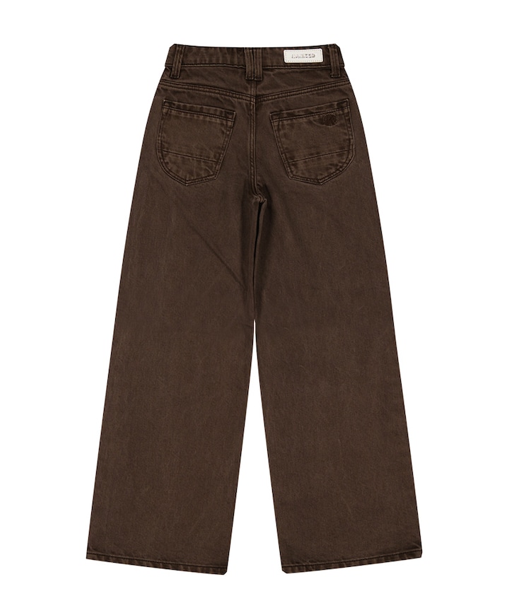 Monaco Color meisjes jeans bruin
