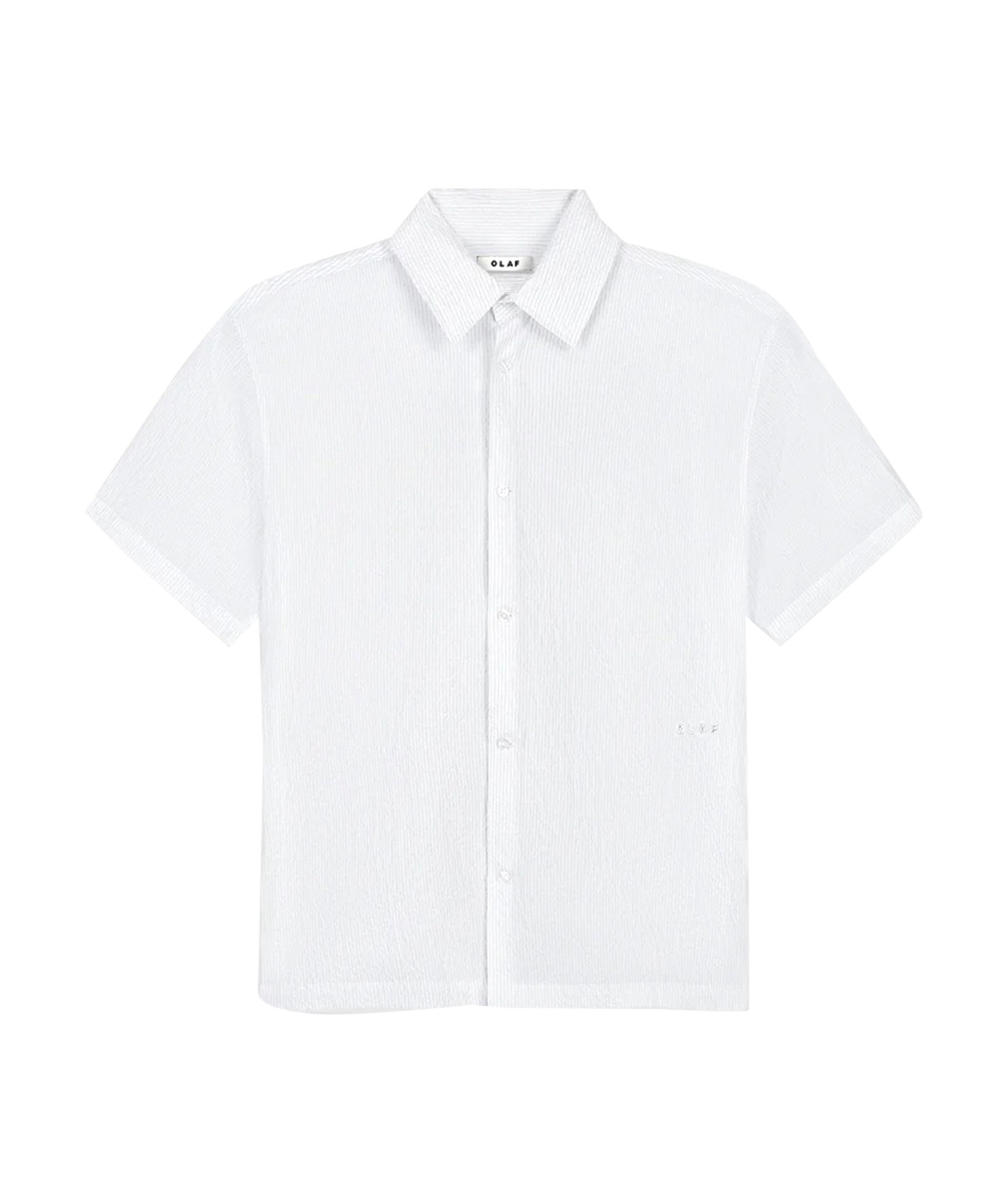 Heren overhemd korte mouw wit