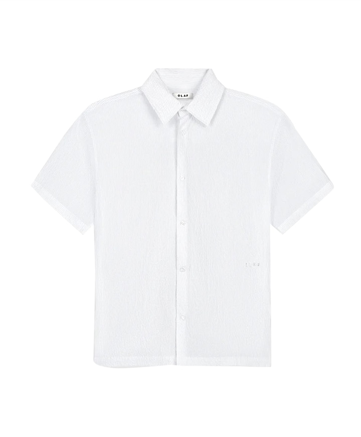 Heren overhemd korte mouw wit