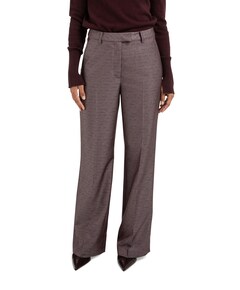 Shiny woven broek paars