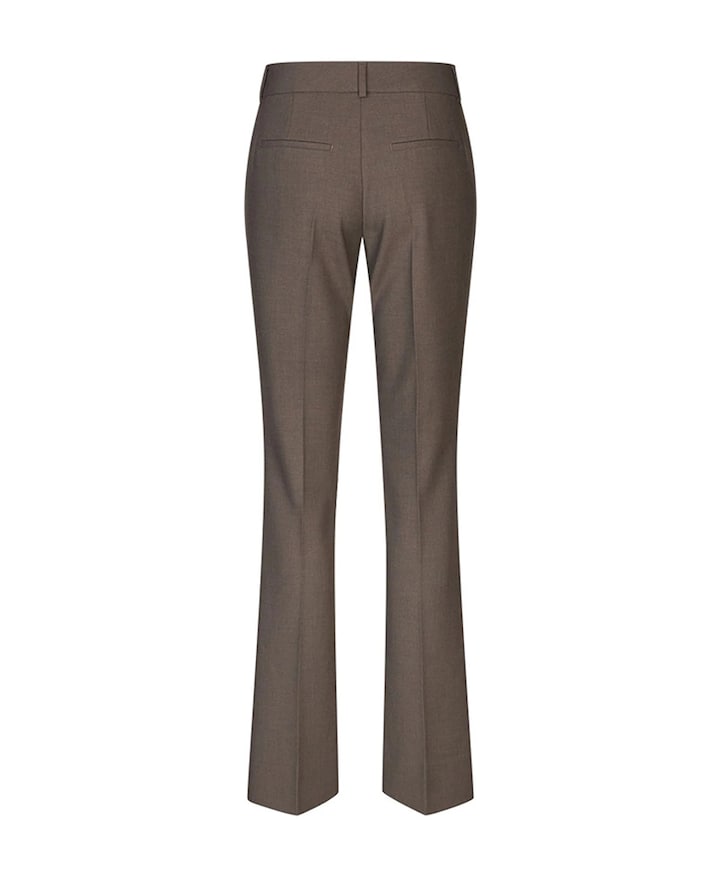 CLARAFV 826 MUD BROWN MELANGE dames pantalon bruin