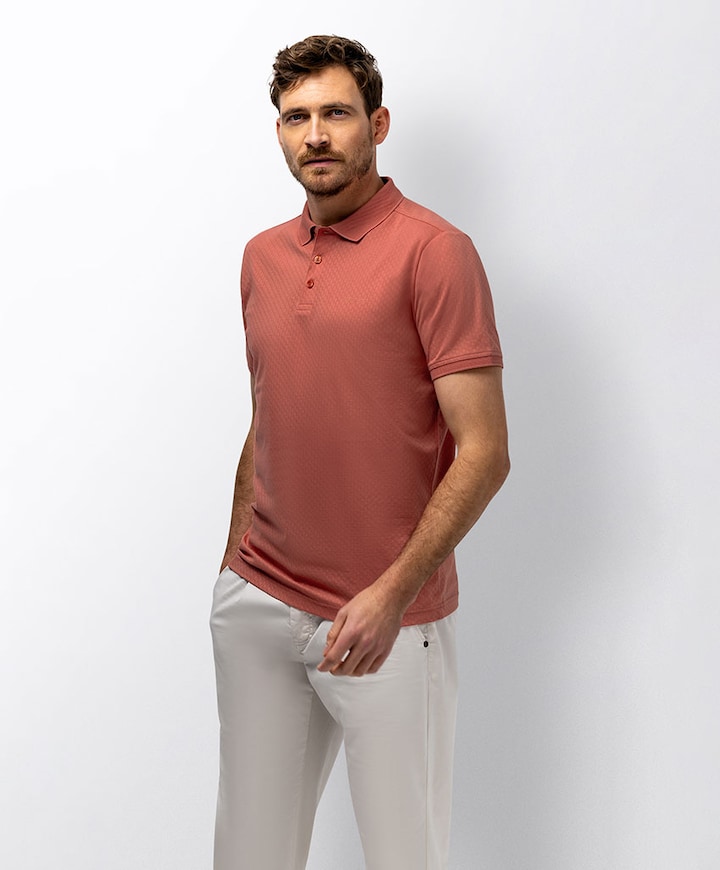 Heren polo roze