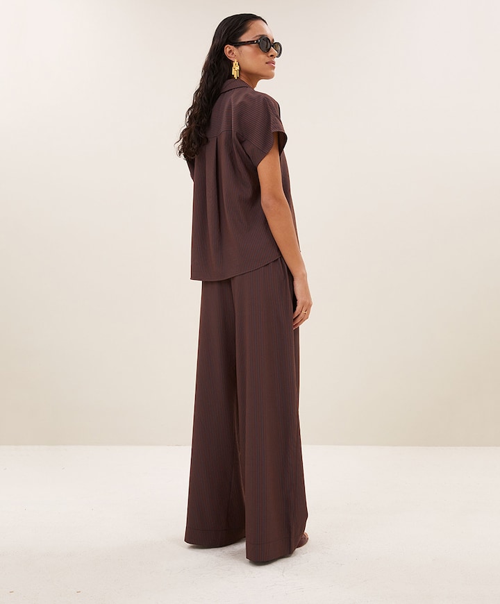 Dames blouse bruin