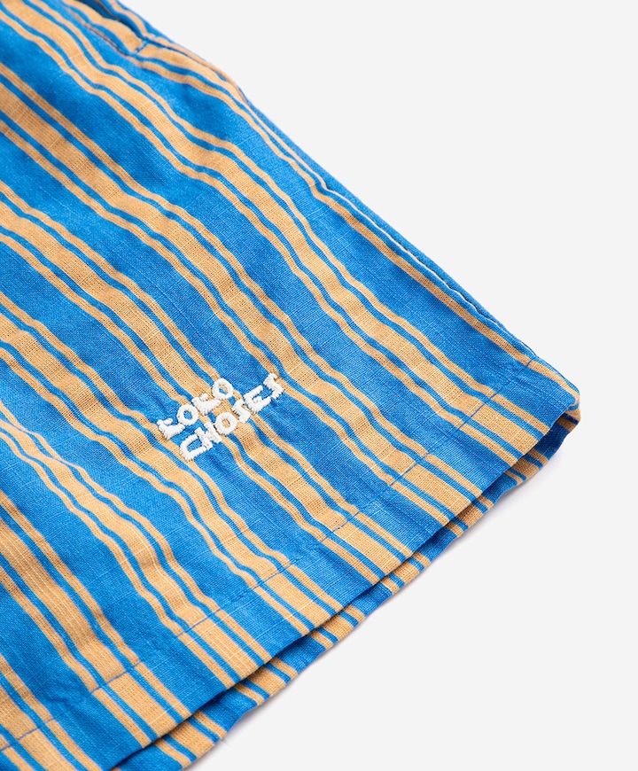 New Hairline denim bermuda shorts uniseks korte broek blauw