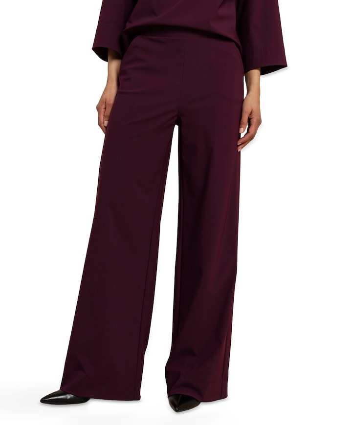 Lexie bonded trousers dames broek paars