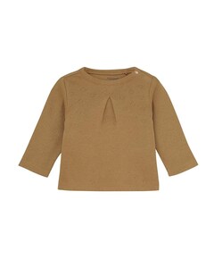 Meisjes longsleeve bruin