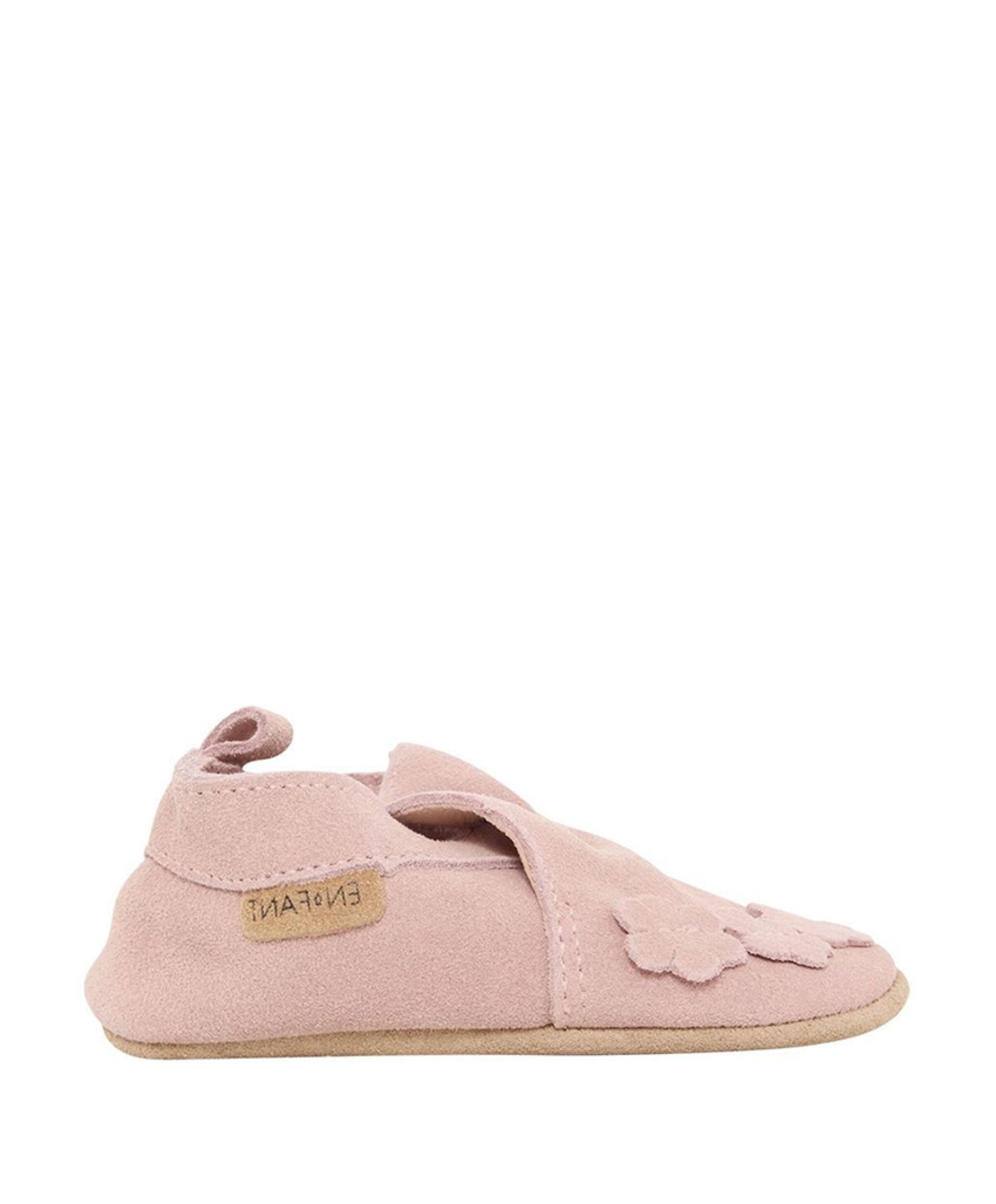 Slippers Suede Emb. uniseks pantoffels  roze