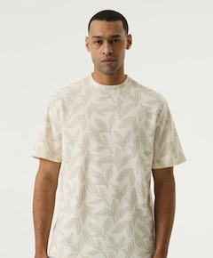 Heren T-shirt ecru