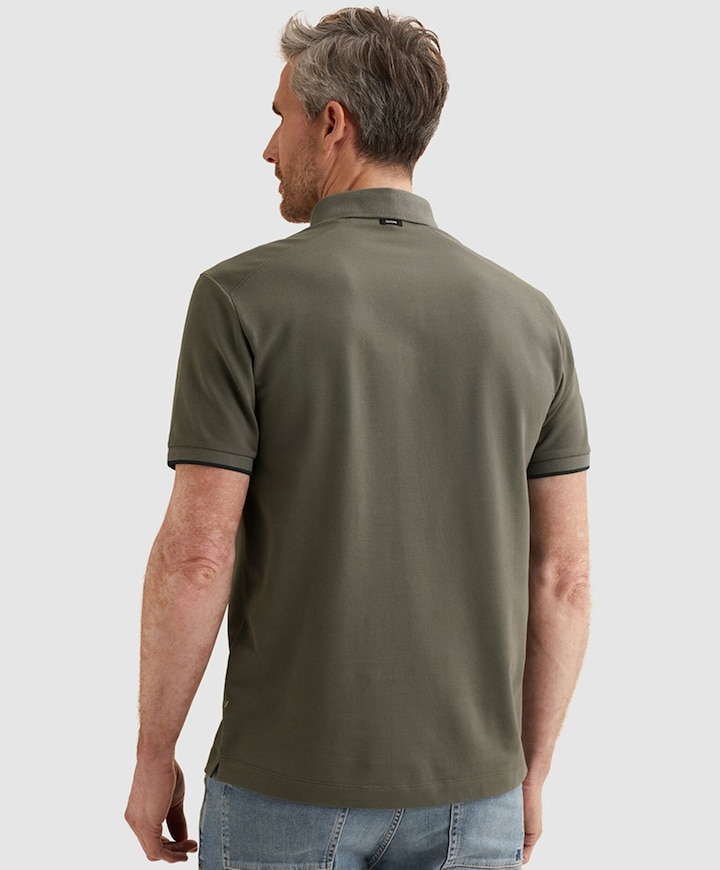 Heren polo grijs