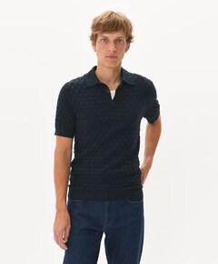 Heren polo blauw