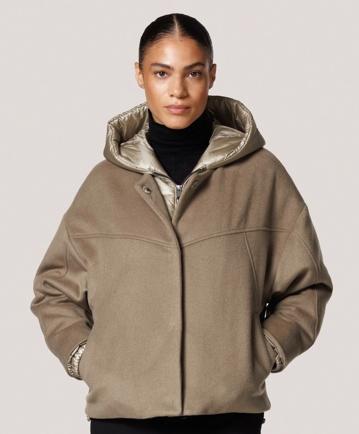 Dames jas beige