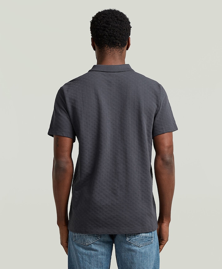 Heren polo blauw