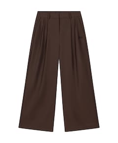 WIDE LEG dames broek bruin