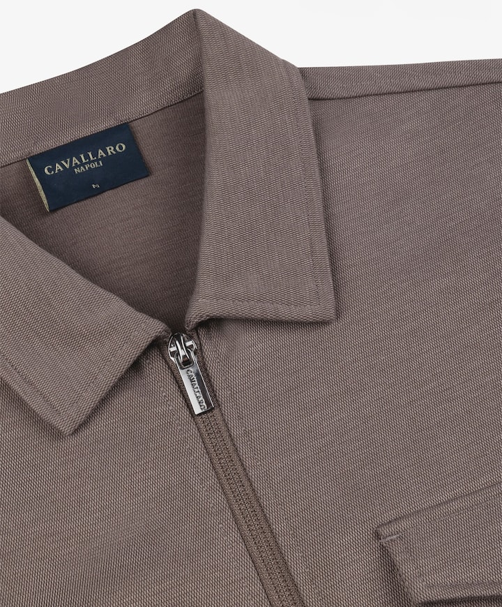 Heren overshirt beige