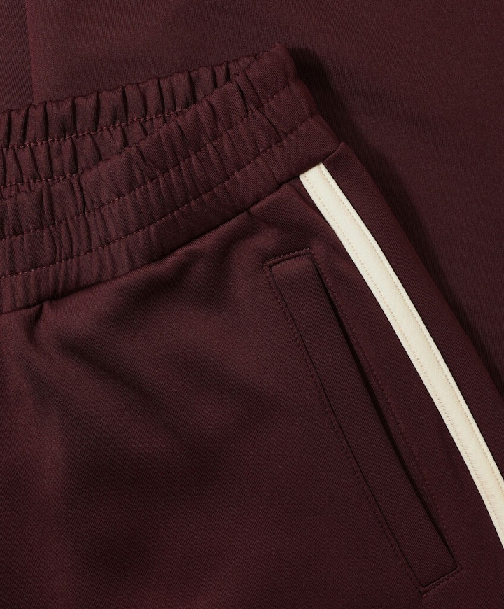 Wide Leg Tape meisjes broek bordeaux