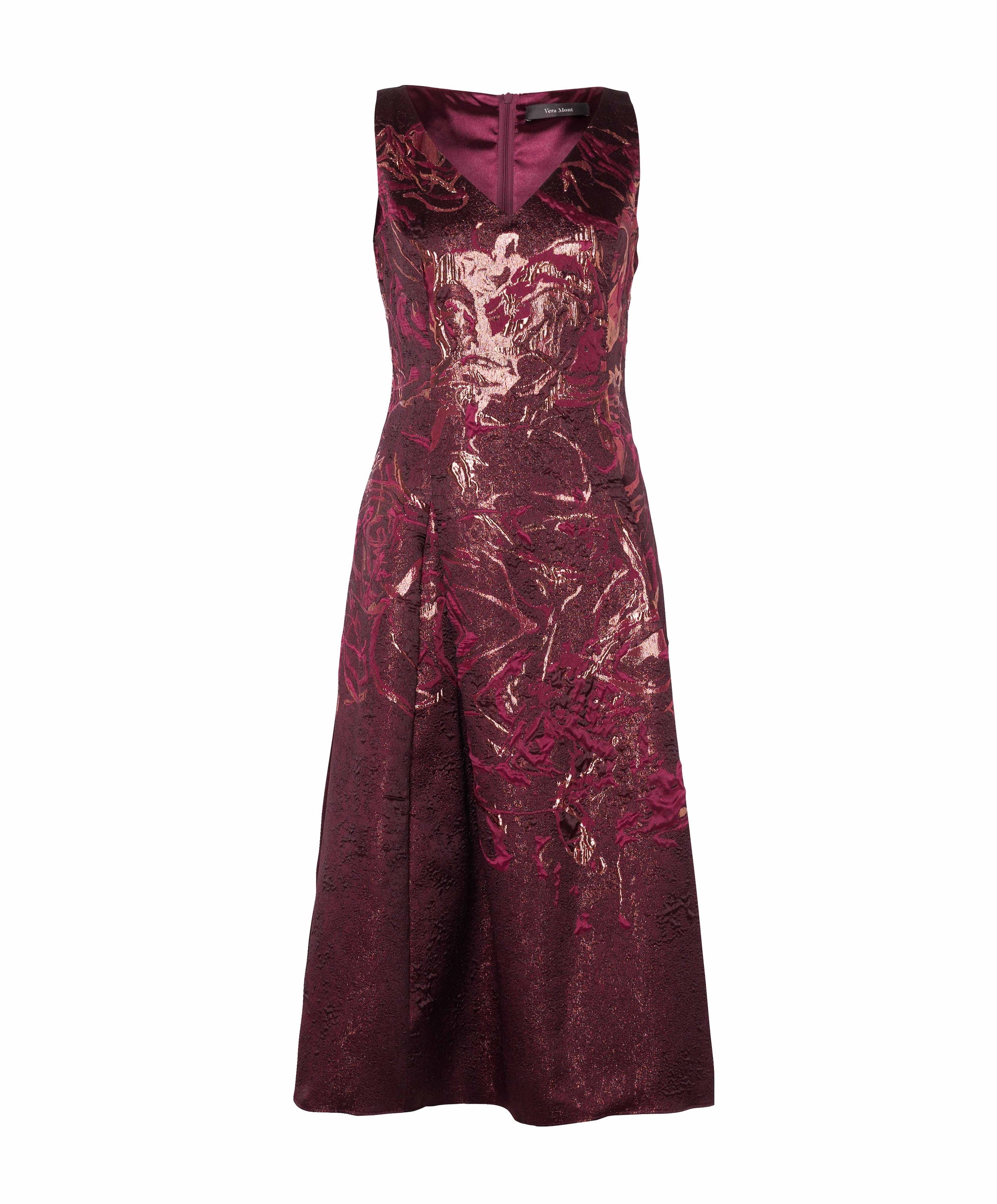 Dames jurk bordeaux