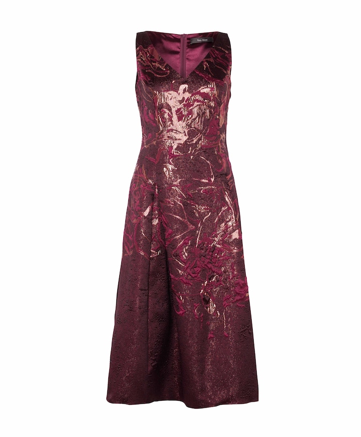 Dames jurk bordeaux
