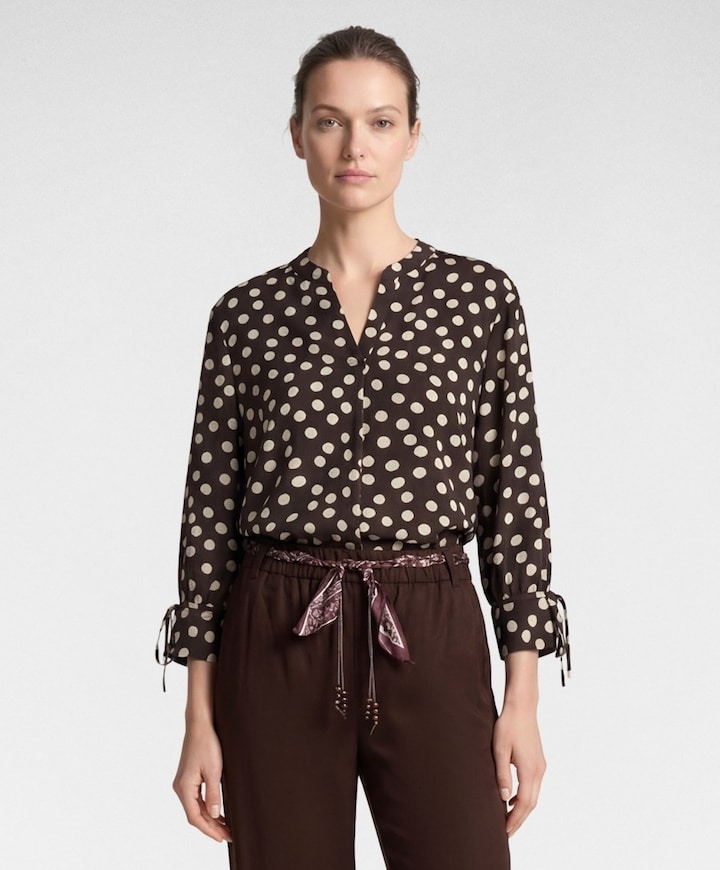 Dames blouse bruin