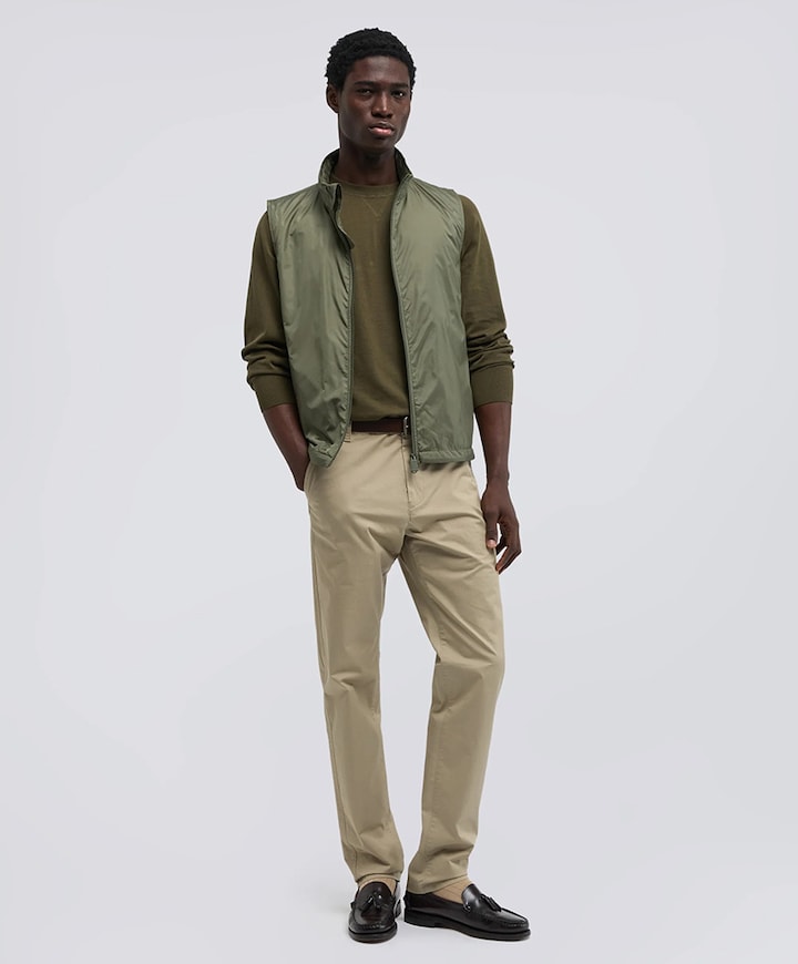 Heren bodywarmer groen