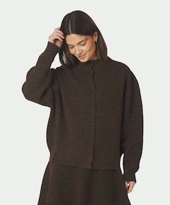 Dames vest bruin