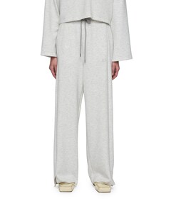 soft wide leg jogger broek grijs