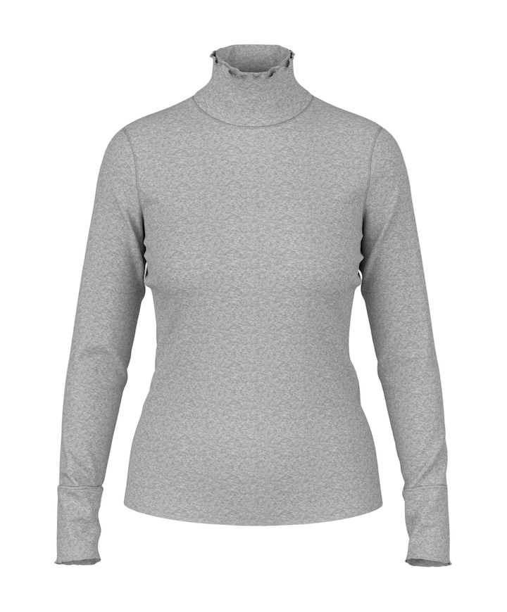 Dames longsleeve grijs