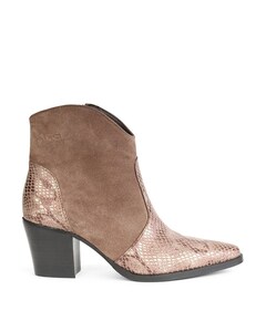 dames enkellaarzen beige