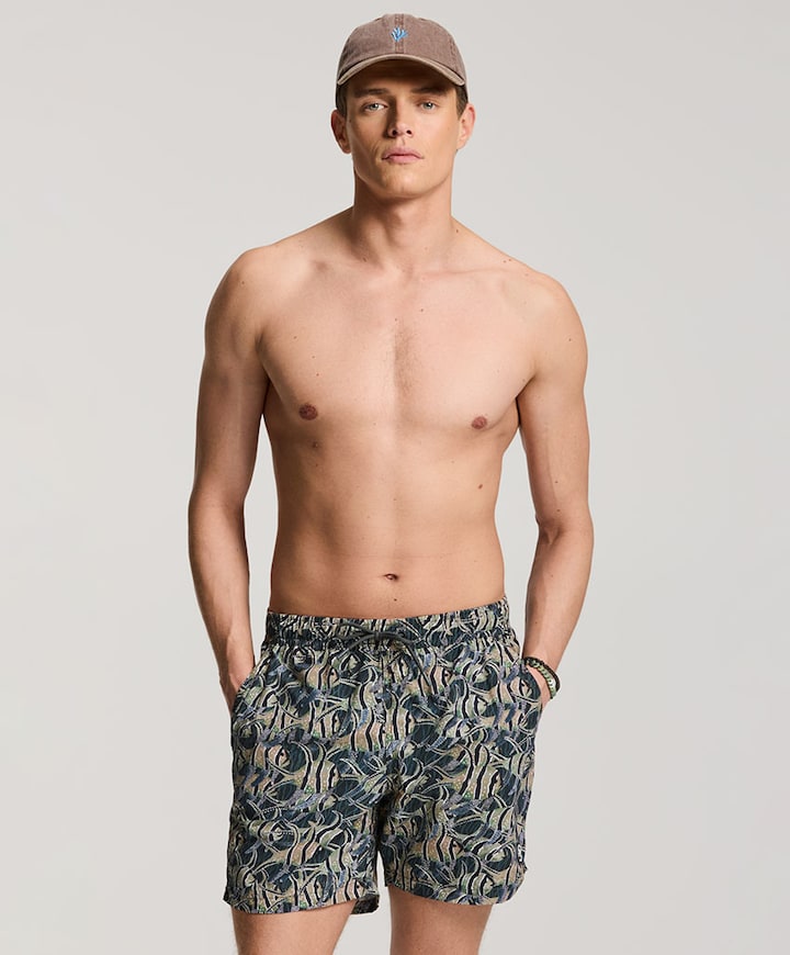 Heren zwemshort beige