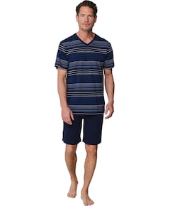 Heren pyjamaset blauw