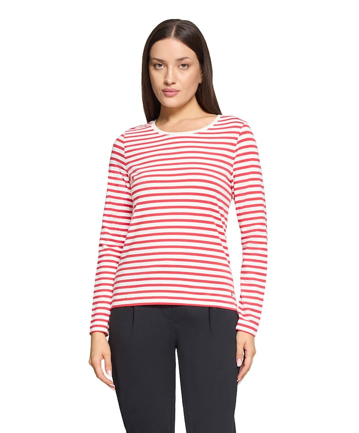 Dames longsleeve rood